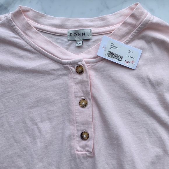 DONNI. Henley Long Sleeve T-Shirt - Picture 7 of 7